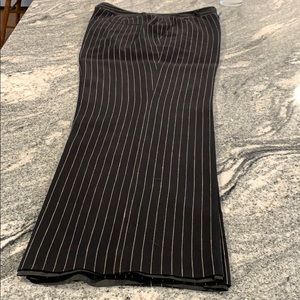 American Rag Linen lined black pin stripe pant